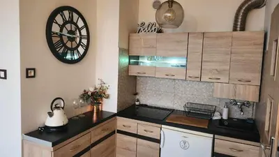 Kuchnia lub aneks kuchenny w obiekcie Elegancki Apartament w Centrum Miasta P&P
