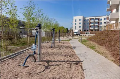 Plan piętra w obiekcie Apartament Rodzinny, 3 pokoje, 65m2, DARMOWY PARKING, place zabaw, siłownia