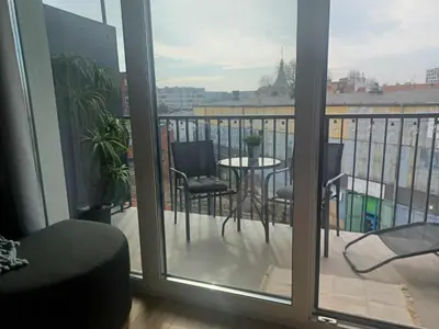 Balkon lub taras w obiekcie One-room apartment Nyska Residence Free garage!!!