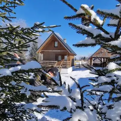 Klimatyczne drewniane Domki Jagodna-Spalona 6D jacuzzi sauna