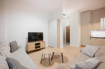 Telewizja i/lub zestaw kina domowego w obiekcie Apartament Botanique