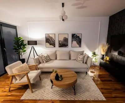 Część wypoczynkowa w obiekcie Luksusowy Apartament Przy Parku