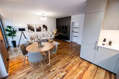 Kuchnia lub aneks kuchenny w obiekcie Luksusowy Apartament Przy Parku