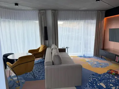 Część wypoczynkowa w obiekcie Apartament 406 Prezydent Biała Perła