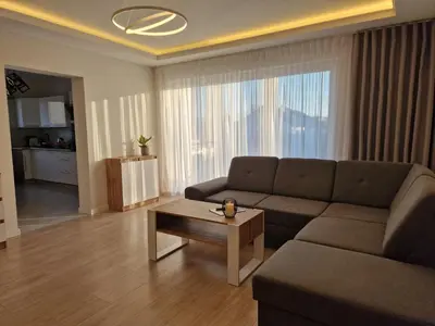 Część wypoczynkowa w obiekcie Apartament w Czarnowąsach 1