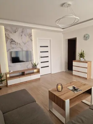 Część wypoczynkowa w obiekcie Apartament w Czarnowąsach 1