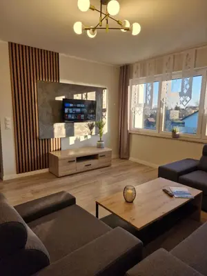 Część wypoczynkowa w obiekcie Apartament w Czarnowąsach 2