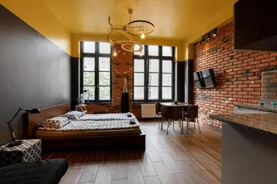 Telewizja i/lub zestaw kina domowego w obiekcie Close-Central Wroclaw Apartment - Main Rail Station - Kosciuszki 28