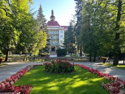 Ogród w obiekcie SUDECKA K0RONA domki całoroczne