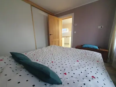 Łóżko lub łóżka w pokoju w obiekcie Przytulnie