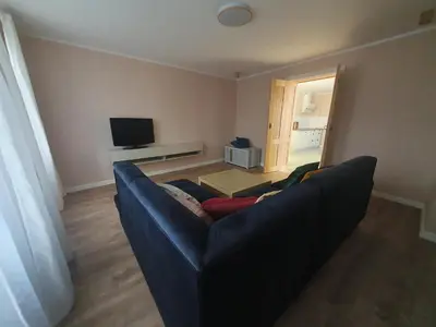 Telewizja i/lub zestaw kina domowego w obiekcie Przytulnie