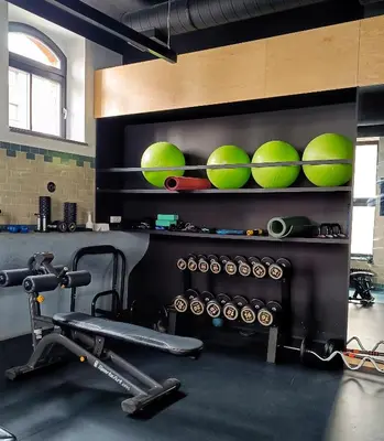Centrum fitness w obiekcie 17th Floor with River View Panorama