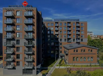 Budynek, w którym mieści się apartament