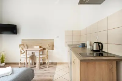 Kuchnia lub aneks kuchenny w obiekcie 4 Apartamenty W Centrum