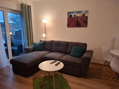 Część wypoczynkowa w obiekcie Apartamenty Kudowski Potok