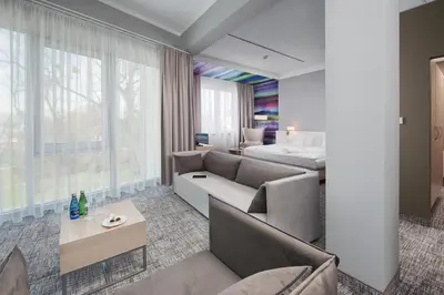 Część wypoczynkowa w obiekcie Park Hotel & Restauracja Browar Brzeg