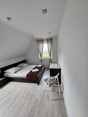 Łóżko lub łóżka w pokoju w obiekcie Kudowa, Brzozowie 26 house whole