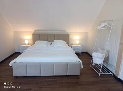 Łóżko lub łóżka w pokoju w obiekcie Dom wakacyjny - Nigdy w życiu