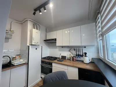 Kuchnia lub aneks kuchenny w obiekcie Apartament Galactica