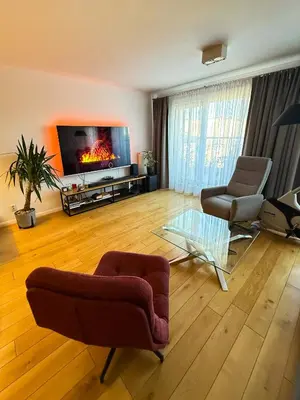 Część wypoczynkowa w obiekcie Premium Island Apartment, Tectum Apartments