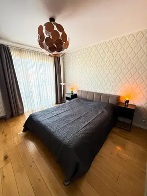 Łóżko lub łóżka w pokoju w obiekcie Premium Island Apartment, Tectum Apartments