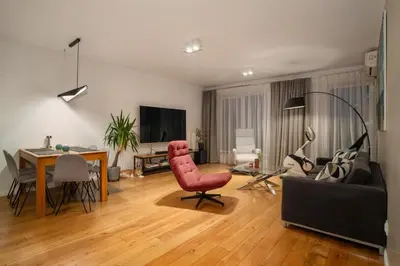 Telewizja i/lub zestaw kina domowego w obiekcie Premium Island Apartment, Tectum Apartments