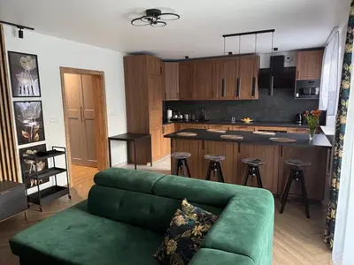 Kuchnia lub aneks kuchenny w obiekcie Apartament Elegancka Husarska