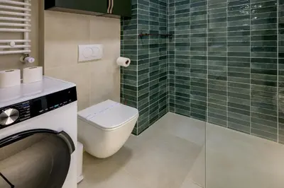 Łazienka w obiekcie RentPlanet - Apartamenty przy Ogrodzie Botanicznym