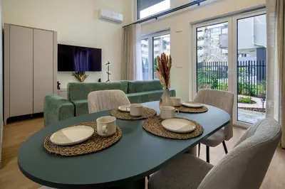 Część wypoczynkowa w obiekcie RentPlanet - Apartamenty przy Ogrodzie Botanicznym