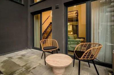 Część wypoczynkowa w obiekcie RentPlanet - Apartamenty przy Ogrodzie Botanicznym