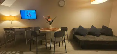 Część wypoczynkowa w obiekcie Apartament Czarna Góra TIGNES 34
