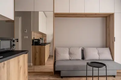 Kuchnia lub aneks kuchenny w obiekcie RentPlanet - Studio Zwycięska