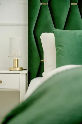 Łóżko lub łóżka w pokoju w obiekcie Jedności Narodowej Stylowy Apartament Wrocław by Noclegi Renters