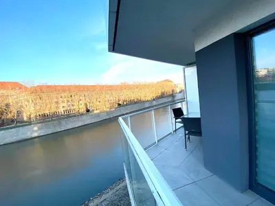 Balkon lub taras w obiekcie Apartimento Bulvar Premium