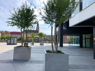 Budynek, w którym mieści się apartament
