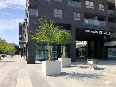 Budynek, w którym mieści się apartament