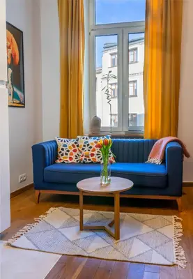 Część wypoczynkowa w obiekcie Red Brick Apartament w Rynku - ProperUNIT