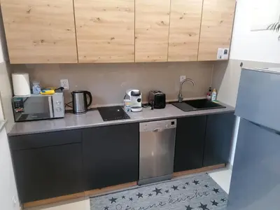 Kuchnia lub aneks kuchenny w obiekcie Domek Góry Sowie