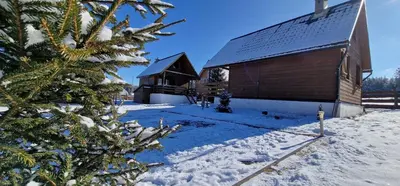 Obiekt Klimatyczne drewniane Domki Jagodna Spalona 6D-2 jacuzzi sauna,trasy rowerowe zimą