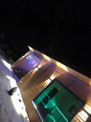 Plan piętra w obiekcie Klimatyczne drewniane Domki Jagodna Spalona 6D-2 jacuzzi sauna,trasy rowerowe