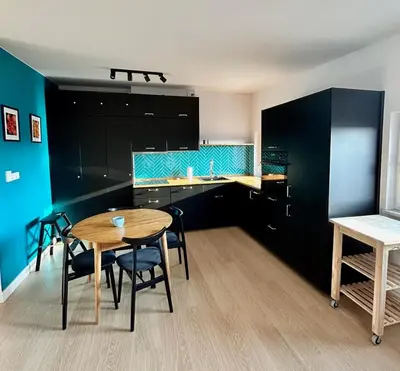 Kuchnia lub aneks kuchenny w obiekcie Penthouse in heart of Wroclaw