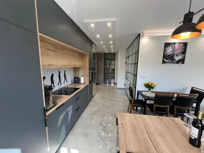 Kuchnia lub aneks kuchenny w obiekcie Nowy Apartament Mikołowska Premium