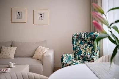 Część wypoczynkowa w obiekcie Apartamenty Centrum Sobieski
