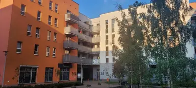 Budynek, w którym mieści się apartament