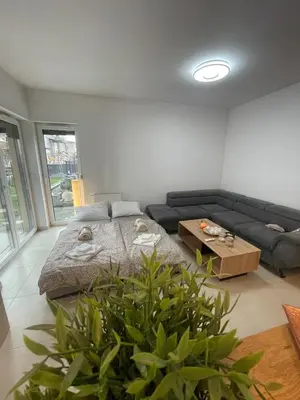 Część wypoczynkowa w obiekcie Apartament z dużym tarasem - najbliżej PreZero