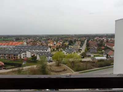 Widok na miasto Wrocław z tego apartamentu