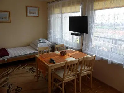 Telewizja i/lub zestaw kina domowego w obiekcie Apartament Widokowy