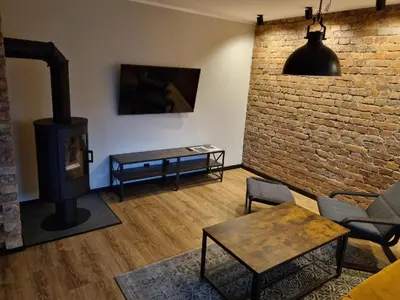 Część wypoczynkowa w obiekcie Apartament Stara cegła