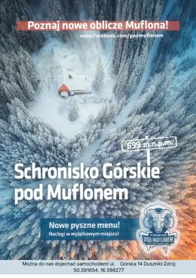 Plan piętra w obiekcie Schronisko PTTK Pod Muflonem