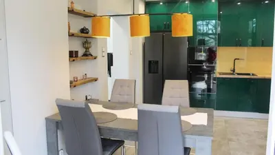 Kuchnia lub aneks kuchenny w obiekcie AP Apartment's Zielony